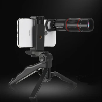 

18X Mobile Phone Camera Lens Super Monocular Telescope Telephone Cell Smartphone Telephoto Zoom Lenses for Iphone 7 8 Plus 11