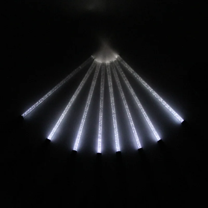 White Light 8 шт. солнечное трубчатое освещение пузырьки акриловая дорожка газонная Ландшафтная лампа Солнечный уличный садовый светильник лампа для террасы палочка для мыльных пузырей - Испускаемый цвет: White Light