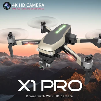 X1 PRO 4K 1080P Video cardán Cámara Full HD RC Drone FPV GPS 5G WIFI profesional Quadcopter Sígueme 25 minutos tiempo de vuelo