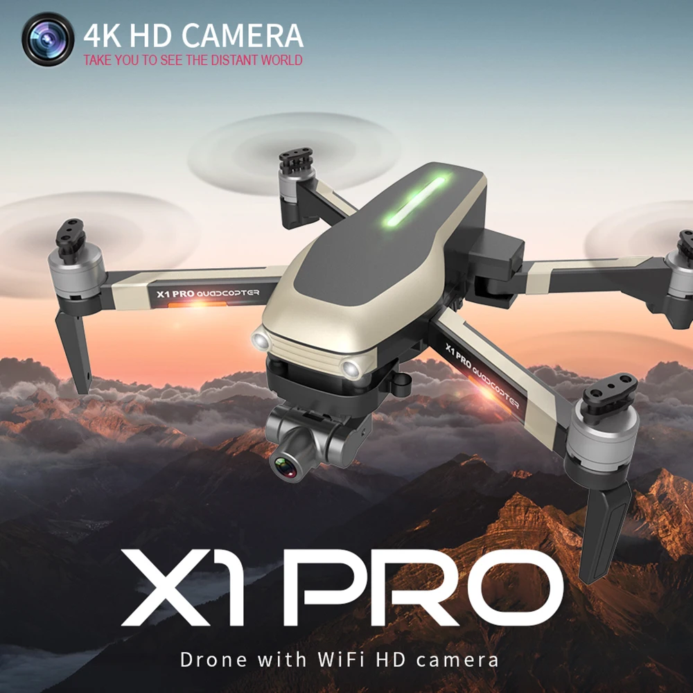 Cardan de Vídeo Tempo de Vôo p Completo hd Câmera rc Drone Fpv Gps 5g Wifi Profissional Quadcopter Siga-me 25 Minutos x1 Pro 4 k 1080