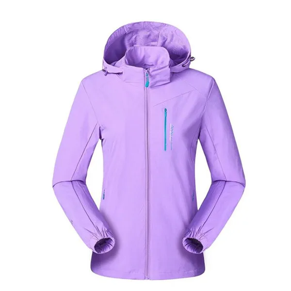 women light purple Женская куртка, зимняя верхняя одежда, куртки, пальто, ветрозащитная куртка для пешего туризма, скалолазания, съемная Женская куртка с капюшоном, спортивные куртки S657 - Цвет: women light purple