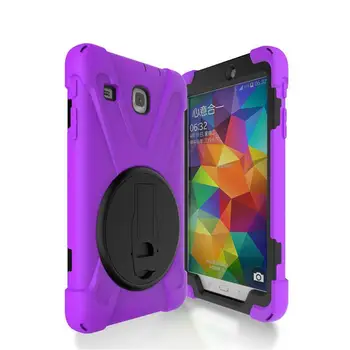 

New Kids Silicone Safe 360 Rotating Case For Samsung Galaxy Tab E 8.0 T377 T377V Tablet PC Durable Shockproof Stand Cover+3 in 1