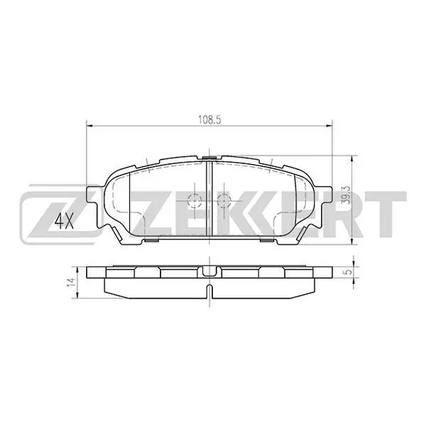 Колодки торм. диск. зад Subaru Forester(SG) 02- Impreza(GD G