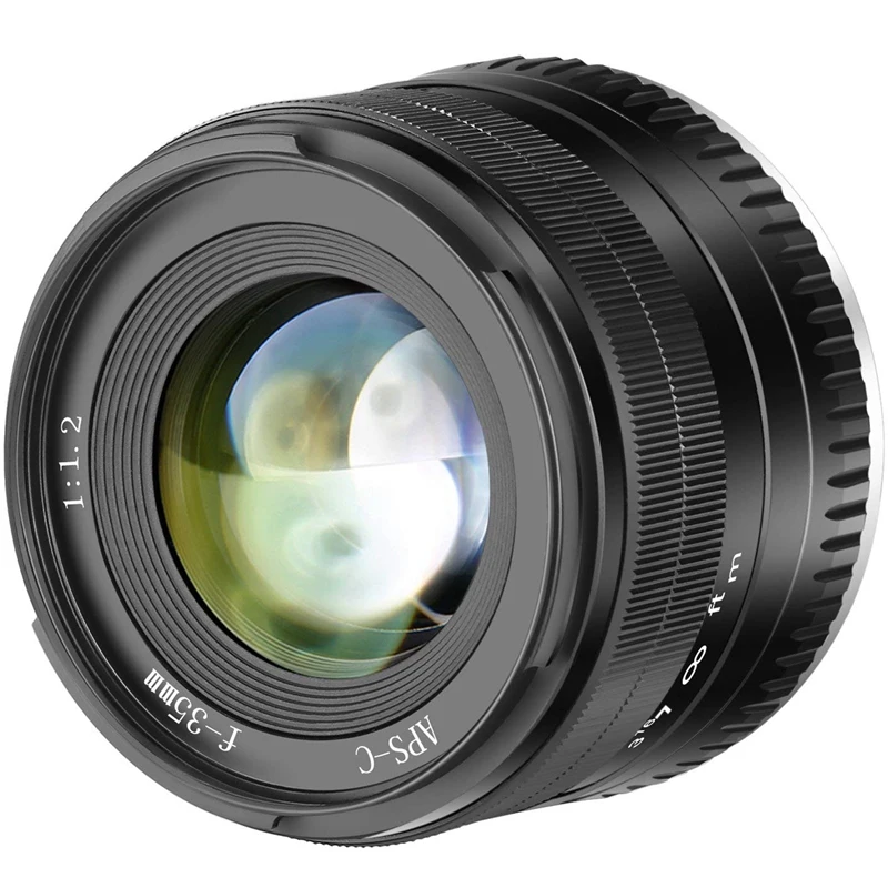 

35Mm F1.2 Large Aperture Prime Aps-C Aluminum Lens For Fuji X Mounting Without Mirror X-A1 X-A10 X-A2 X-A3 X-M1 X-M2 X-T1 X-T1 X