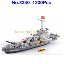 8240 1200 шт военный гром крейсер линкор строительные блоки игрушка