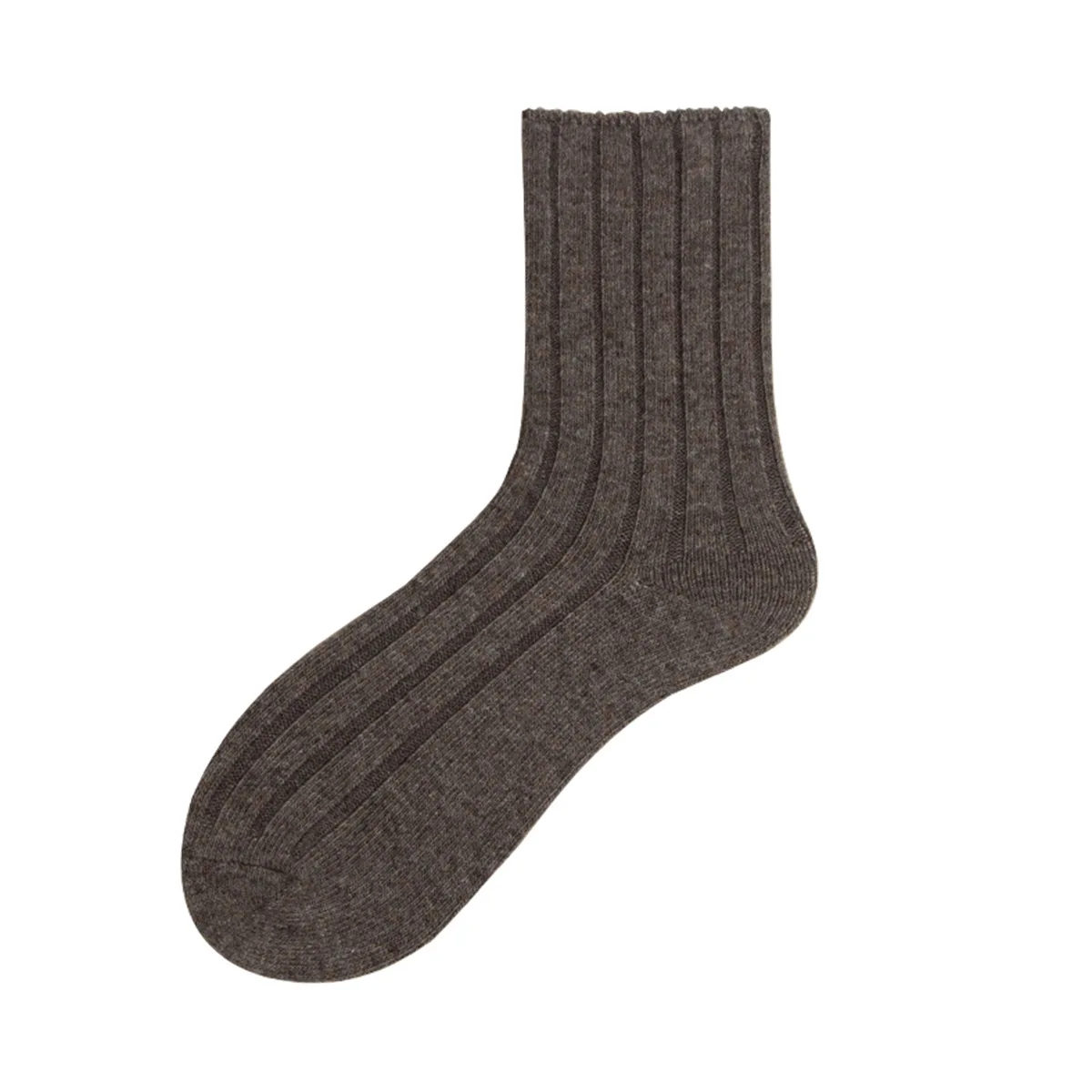 Однотонные женские шерстяные носки удобные теплые мягкие Новые Модные дышащие антибактериальные теплые женские носки - Цвет: Light Coffee