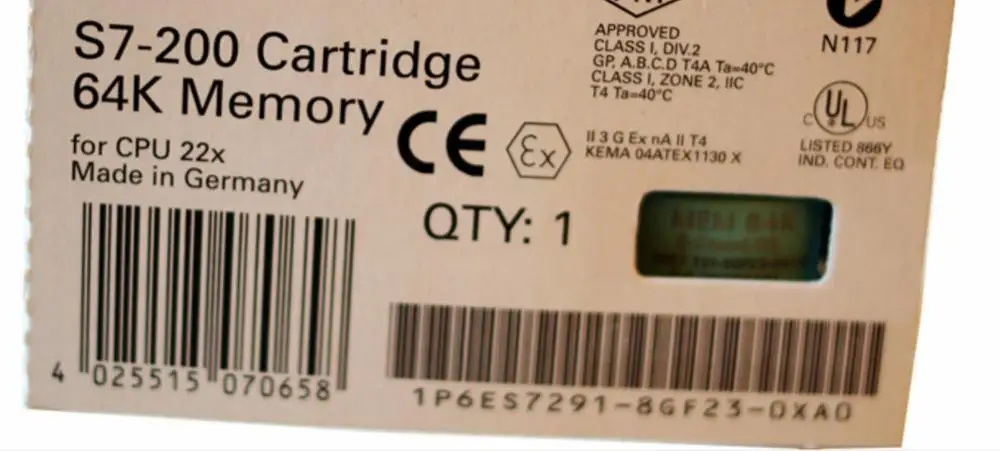 PLC 66es7291-8gf23-0xa0 карта памяти 64K