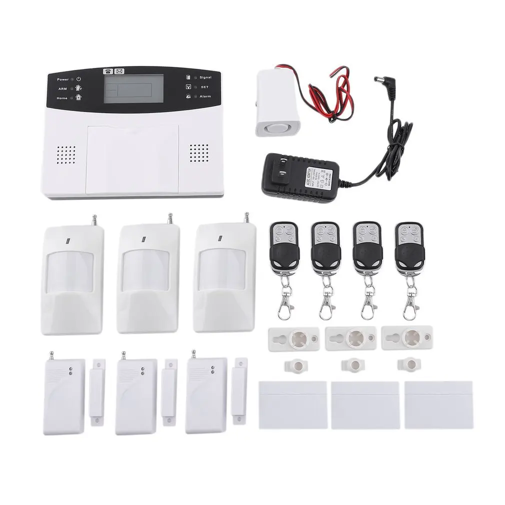 Беспроводная GSM домашняя система охранной сигнализации детектор датчик вызова ЖК-экран интеллектуальная автоматическая дверная сигнализация
