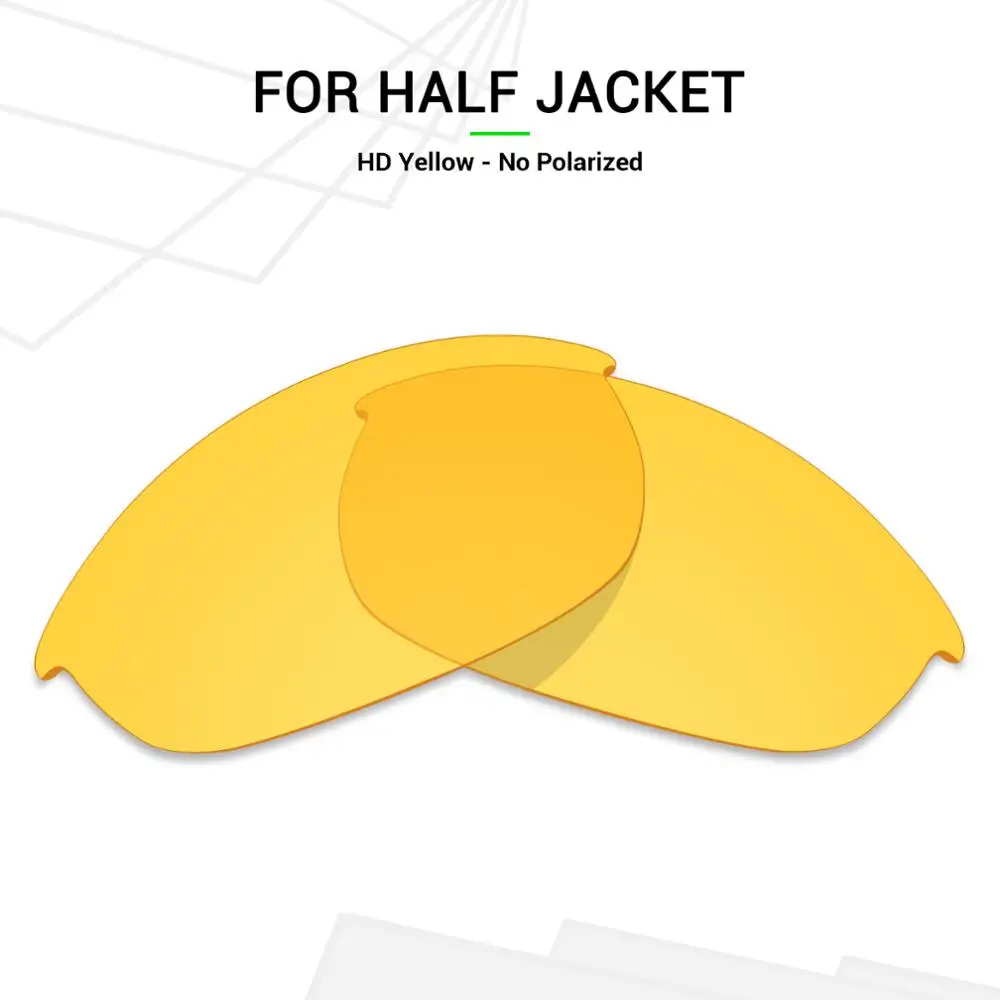 Mryok замена линз для Oakley половина солнечные очки к куртке HD желтого цвета