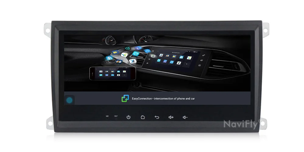 Discount NaviFly Android 9.1 Car multimedia player for Porsche Cayenne 2003-2010 & Cayenne S & Cayenne GTS 2003-2010 RAM 2G ROM 32G AM FM 20