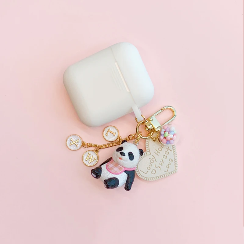Горячая Распродажа! Мультяшный чехол для брелока в виде панды Airpods Bluetooth