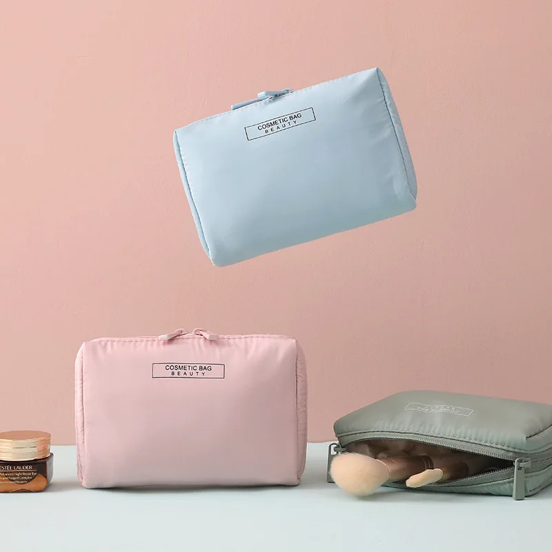 

New Storage Bag Women Cosmetic Bags Simple Style Luggage Organizer Polyester Trousse Maquillage Femme Travel Girls Makeup Bags