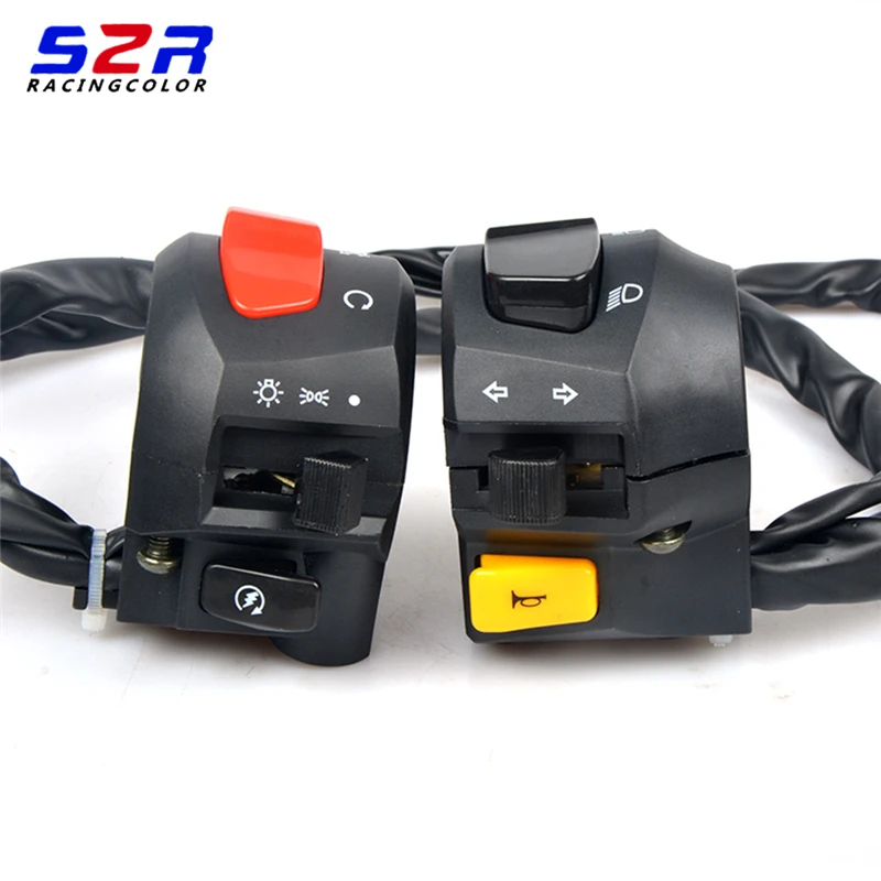 

Motorcycle Switches Horn Button Turn Signal Electric Light Start Handlebar Controller Switch For Piaggio GPR150 APR125