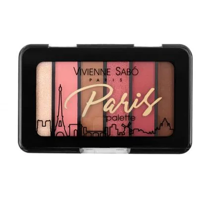 Палетка теней для век Vivienne Sabo мини(6 цветов) Paris, тон 04