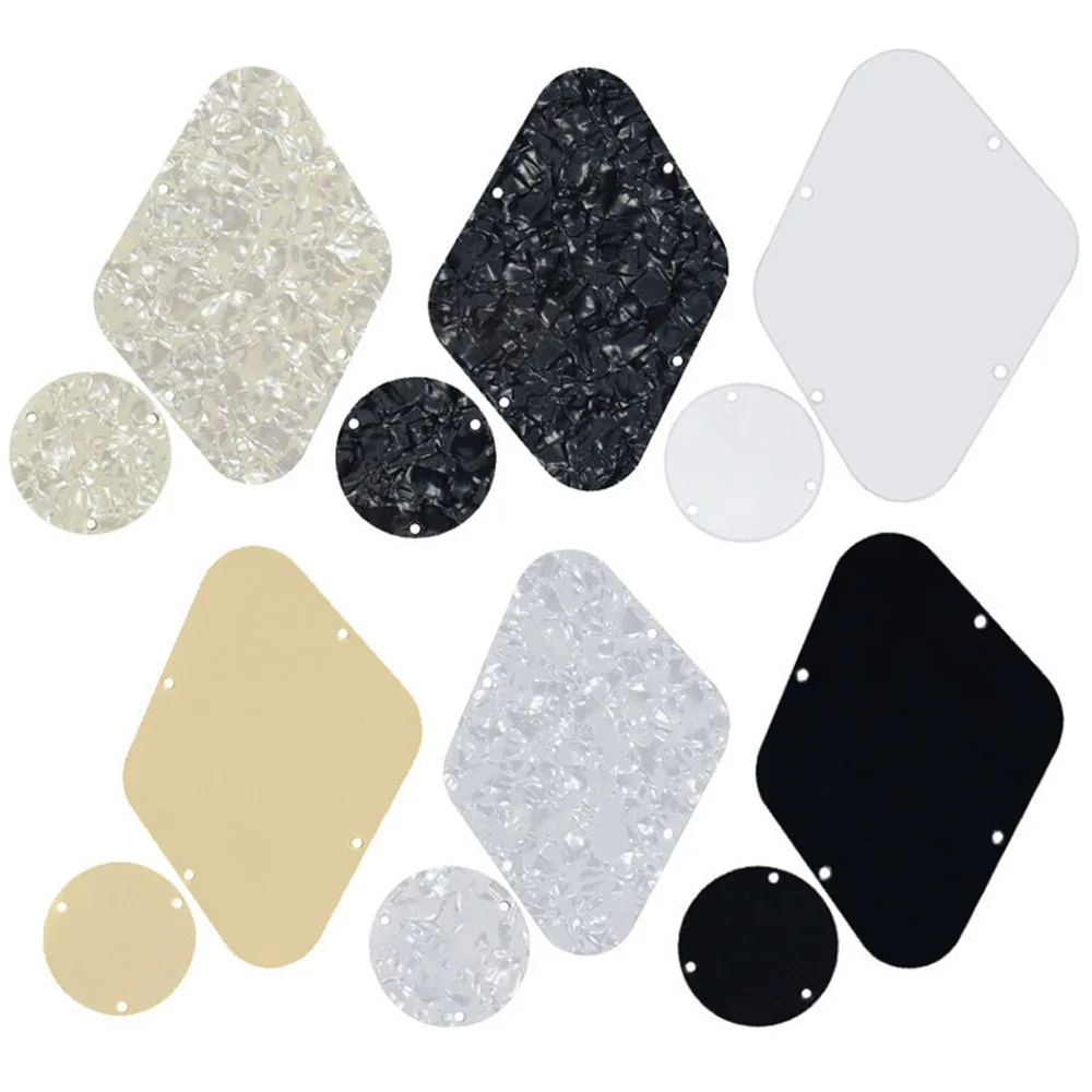 Black Pearl Lp Controllo Posteriore E Piastra Interruttore Coperchio Cavità Piastra Posteriore Per Chitarra Adatta Per Usa Gibson Les Paul Per Parti D