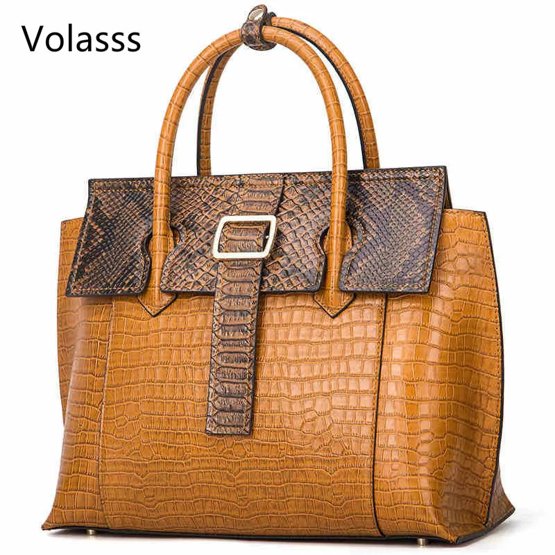 

Luxury Leather Lady Handbags Designer Tote Bag High Quality Genuine Leather Handbags Women Fashion Shoulder Bags Bolsos Mujer