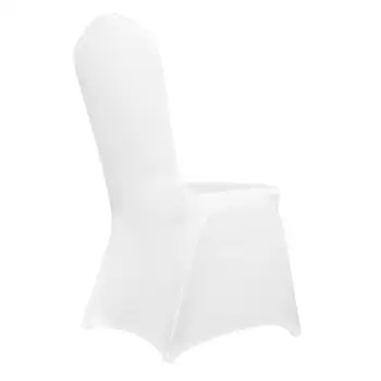 

4pcs Solid Color Spandex Stretch Chair Cover Soft Fiber Elastic Seat Case Hotel Home Living Room Banquet Decoration