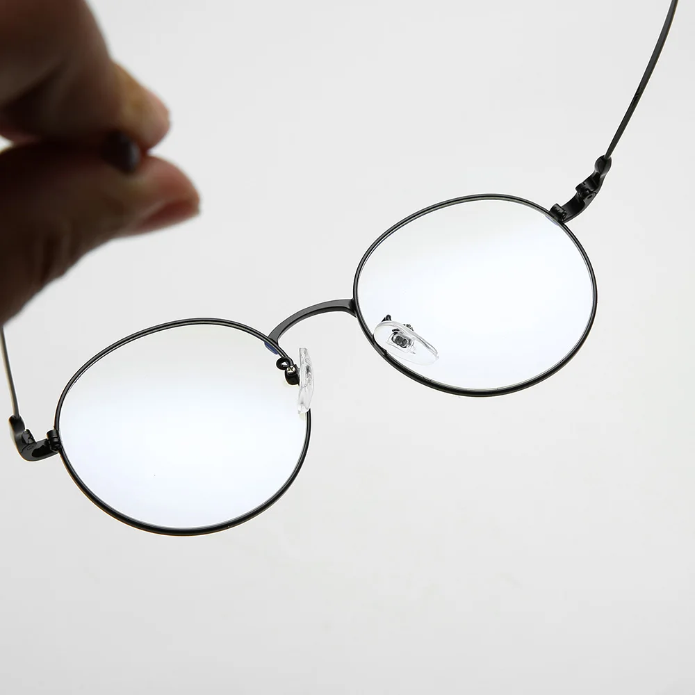 Retro Super Lightweight Stylish Metal Round Anti Blue Light Glasses Unisex