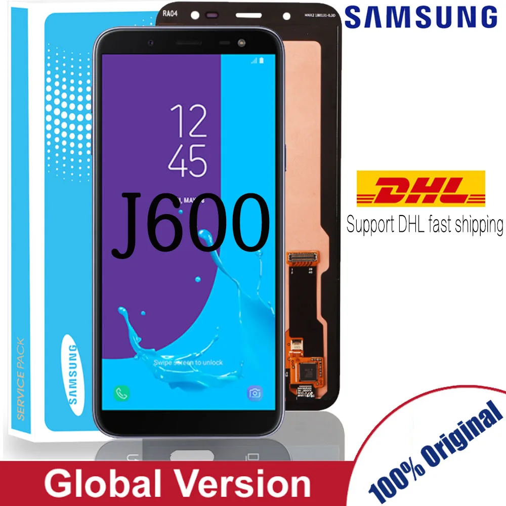 100% Original 5.6'' AMOLED LCD Replacement for Samsung Galaxy J6 2018 J600F J600 Display With Touch Screen Assembly Parts
100% Original 5.6'' AMOLED LCD Replacement for Samsung Galaxy J6 2018 J600F J600 Display With Touch Screen Assembly Parts