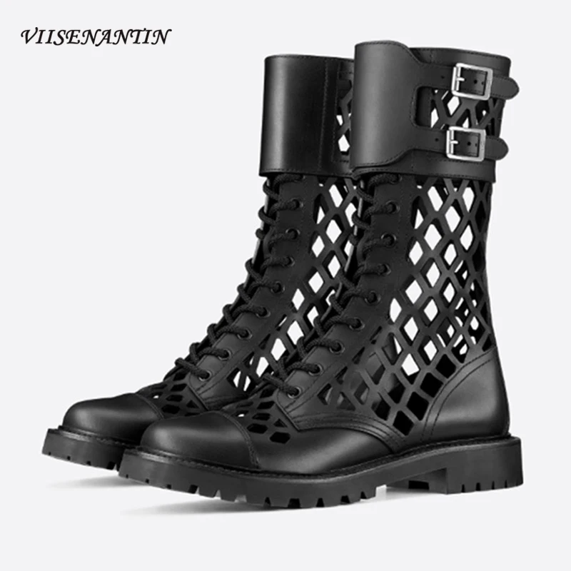 black summer boots