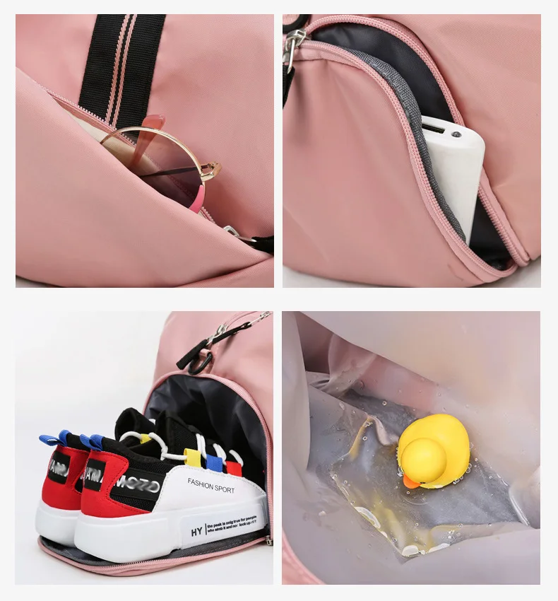 Женская спортивная сумка, спортивная сумка, тренировочные сумки для обуви, для путешествий, сухой и влажный Коврик для йоги, спортивная сумка, Mochila Sporttas