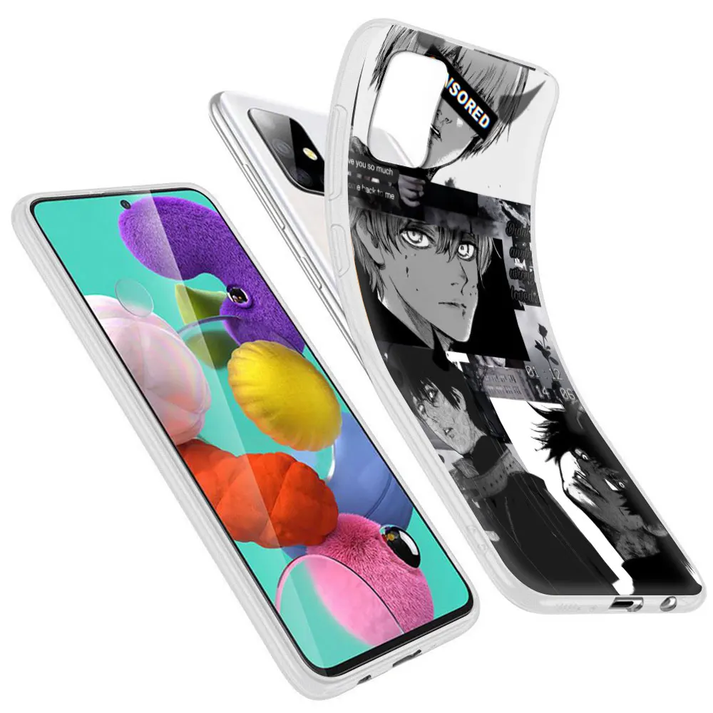 Anime Tokyo Ghouls Horror Case For Samsung Galaxy A51 A71 A21s A31 A41 A42 A52 A72 5G A01 A11 A91 Phone Shell Cover Coque Fundas