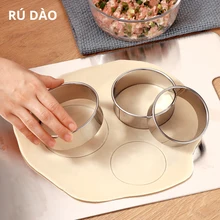 Кухня из нержавеющей стали клецки кожи прессформы инструмент пельменей кожи раздел прессформы пельменей формы выпечки Кондитерские инструменты