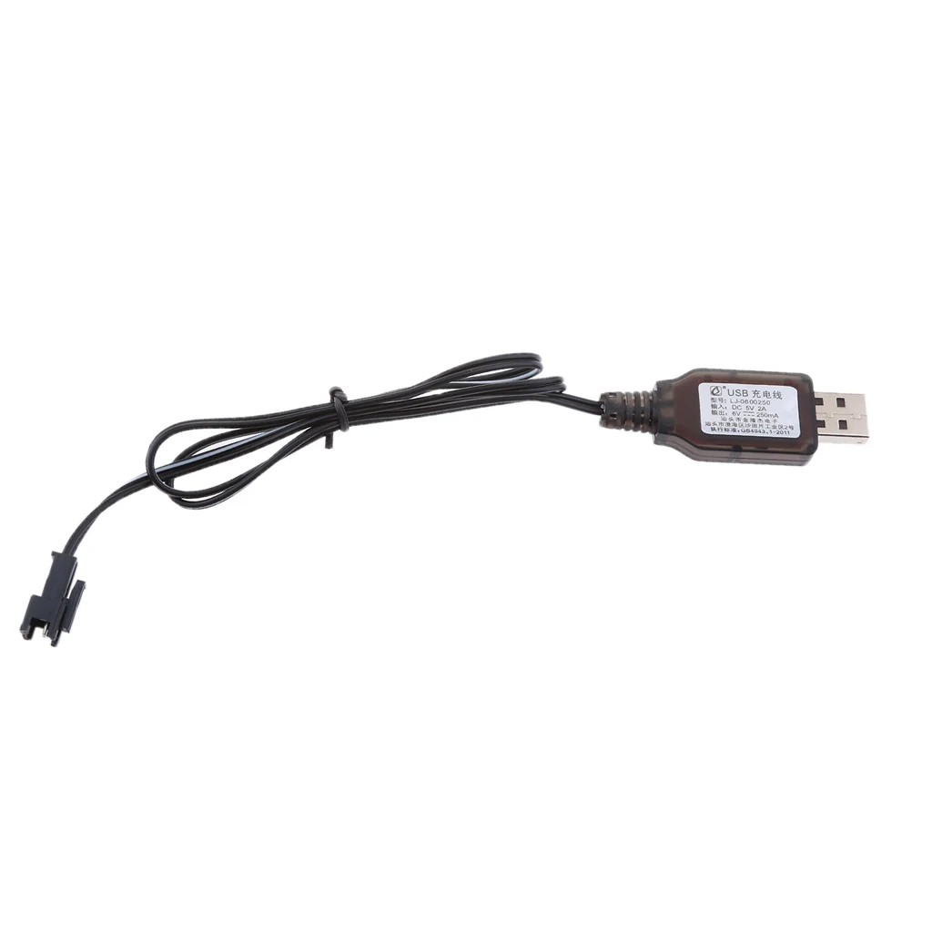 Universal 6V USB to SM-2P Female Plug NI-MH NI-Cd Battery Charging Adaptor Cable for RC Toys Drone | Электроника