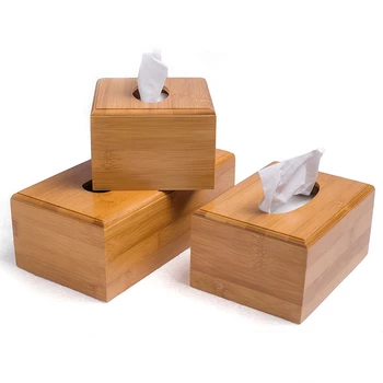 

Tissue box bamboo creative storage box tea restaurant hotel tissue box tissue box holder special carton
