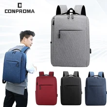 

Laptop Bag Men's Anti Theft Waterproof Canvas Boys Student Computer Backpack Travel For Teenager With Charging