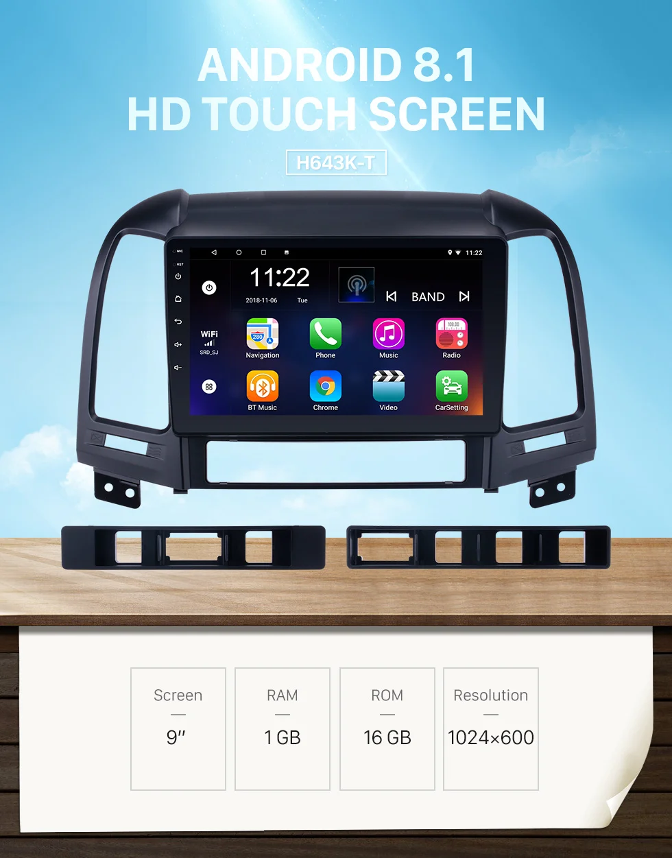 Perfect Seicane Android 8.1/9.0 Quad Core Radio GPS Navi Car Unit Player for 2005-2012 HYUNDAI SANTA FE support Backup Camera DVR Wifi 0 Perfect Seicane Android 8.1/9.0 Quad Core Radio GPS Navi Car Unit Player for 2005-2012 HYUNDAI SANTA FE support Backup Camera DVR Wifi 0