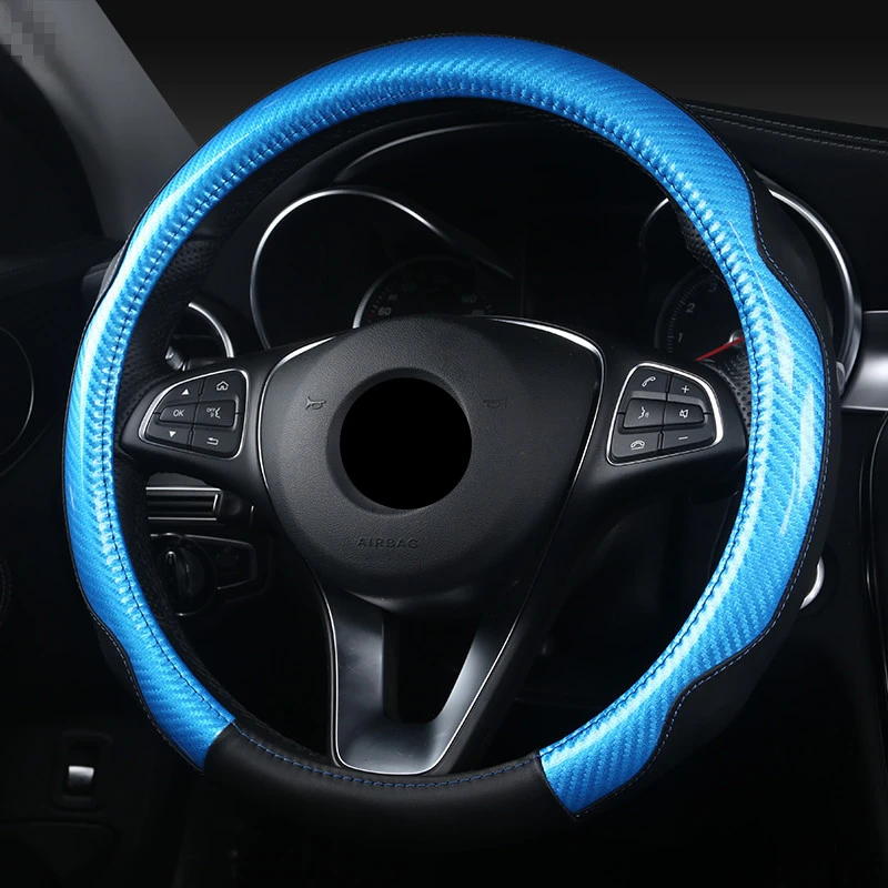 

38CM Car Steering Wheel Cover Auto Steering Wheel Funda Volante Coche Car Styling Decoration Accessories Interior Four Seasons