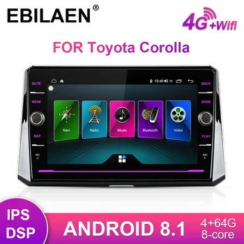 

EBILAEN Car Radio Multimedia Player For Toyota Corolla 2019 2Din Android 8.1 Autoradio GPS Navigation Tape Recorder Audio Video