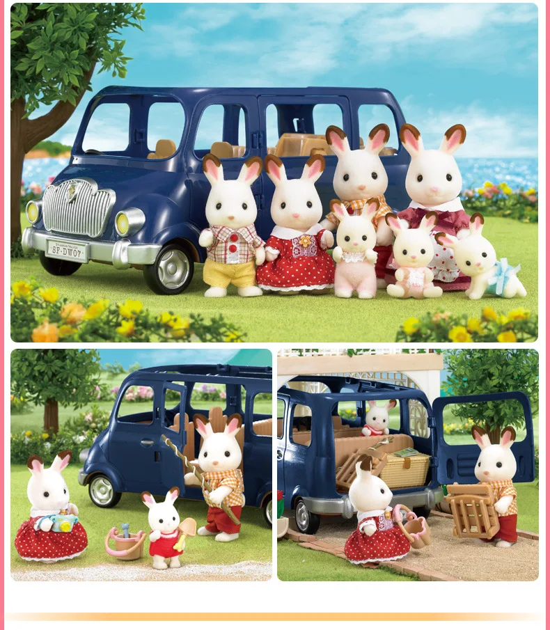 Semipkg детская Sylvanian Families игрушка Joy Suburban Car игровой дом для девочек кукла Игрушечная машина 5274