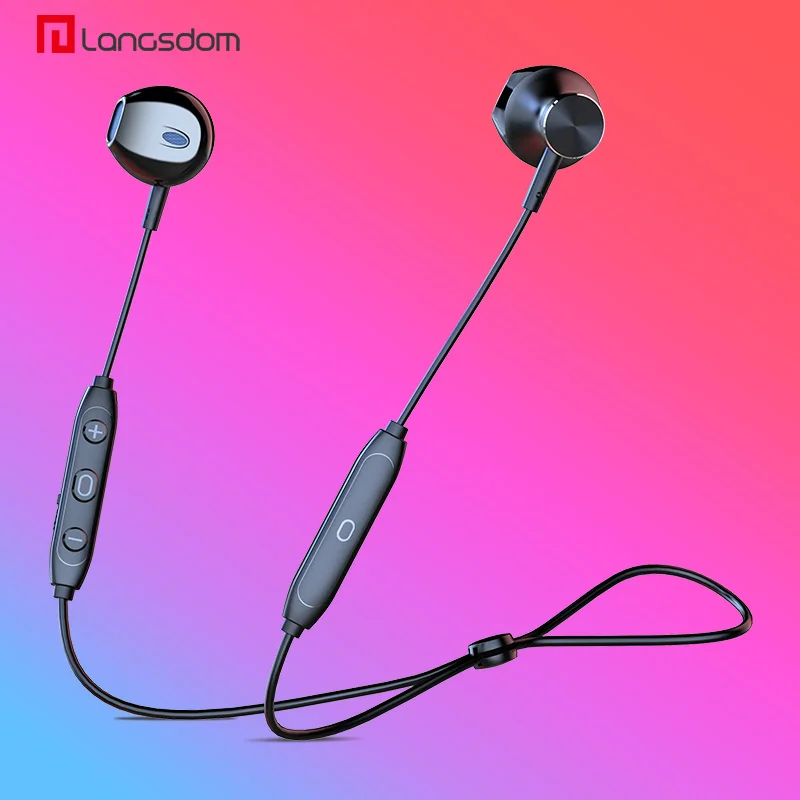 Preise Langsdom Kopfhörer Drahtlose Bluetooth Kopfhörer für Xiaomi Bass Drahtlose Kopfhörer mit Mic Halbe In Ear Headset Ohrhörer für Telefon