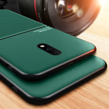 

Luxury Siliocne Protective Case For Oneplus 7 T 7T Pro With Magnetic Car Holder Soft Cover For Oneplus 6 Phone Shell Coque
