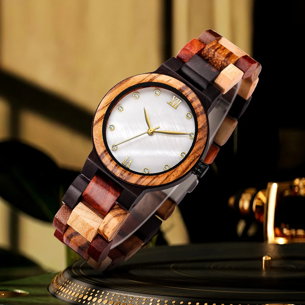 Wood Grain Watches Fashion Women Wood Watch Woman Free Shipping