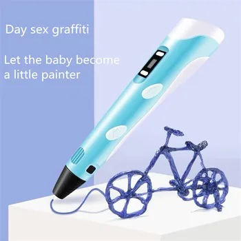 

3D Pen Three-Dimensional Painting Light and Portable Safety Environmental Protection DIY 3D Printing Pen The Best Gift for Kids
