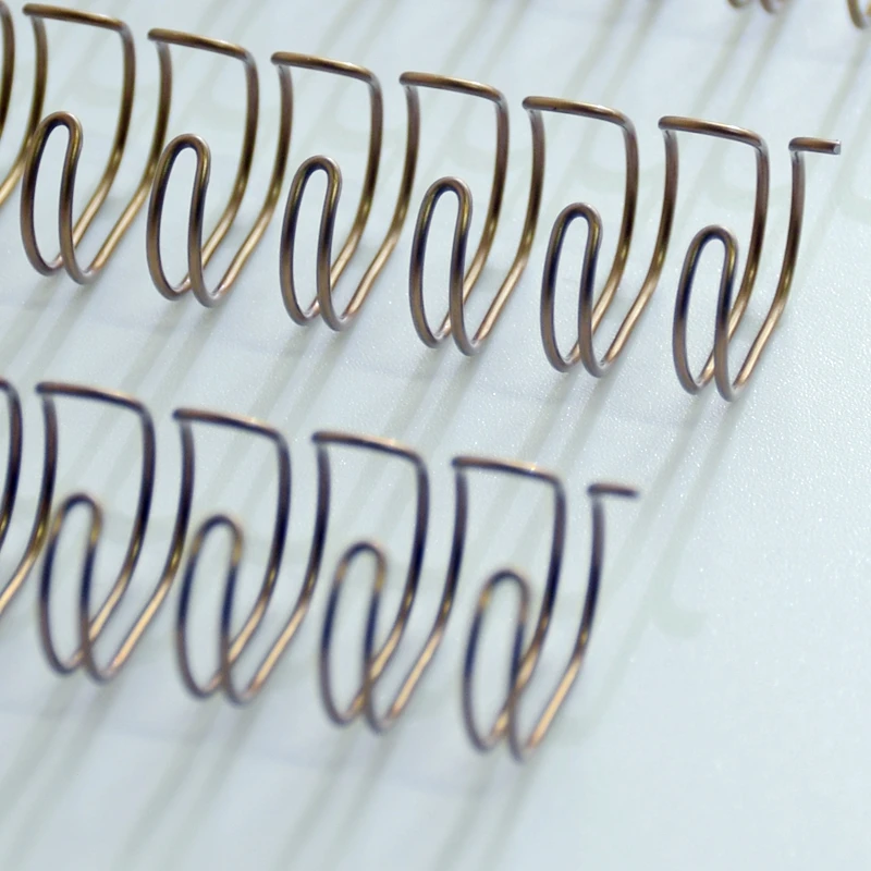 30/50/100PCS/Box ReadStar A4 3:1/2:1 Pitch 6.4-38.1mm OY Double Coil Bronze Double Loop Wire Binding Comb Wire Rings