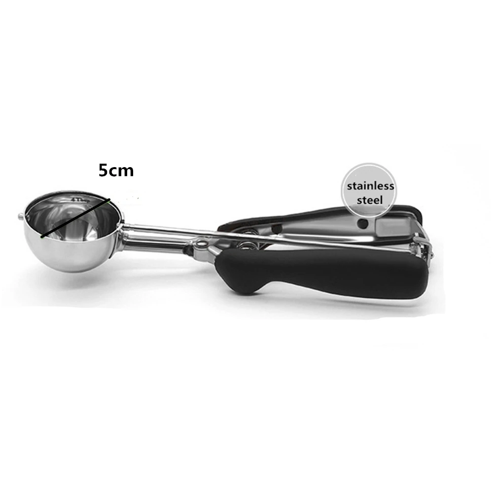 Stainless Steel Ice Cream Scoop Tool Cookie Scoop Icecream Spoon Kitchen  Gadgets 2020 Sticks Mashed Potatoes Watermelon Spoon 1P - AliExpress