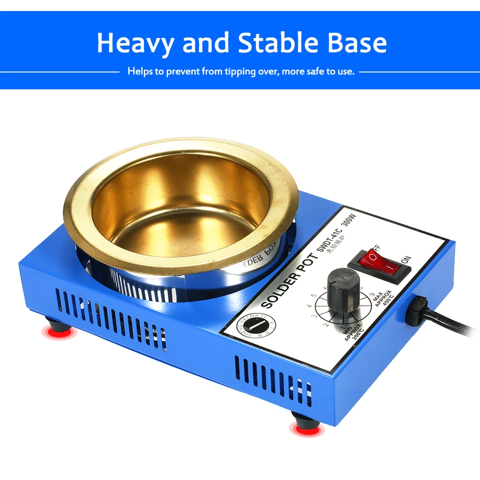 Solder Soldering Pot Desoldering Bath Temperature Adjustable Molten Tin Furnace