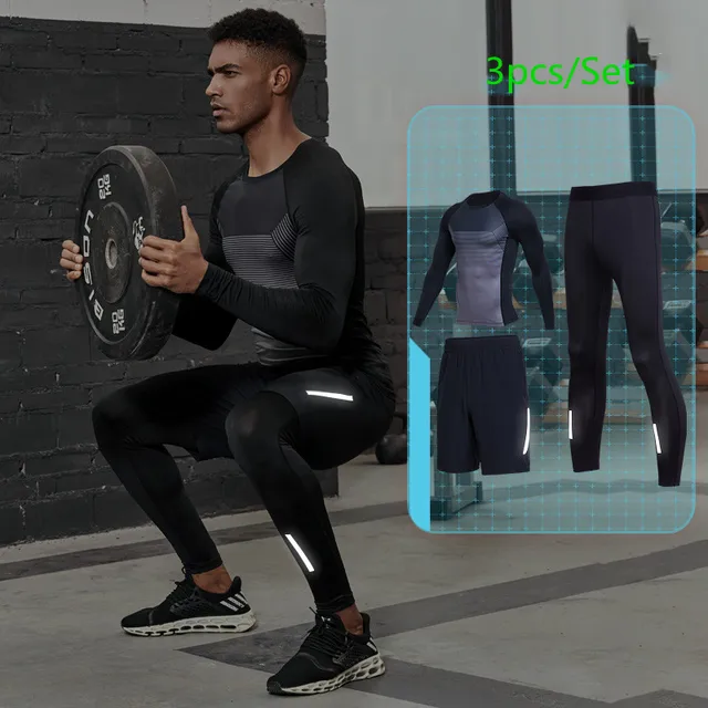 Brand Workout Running Set Men Sports 