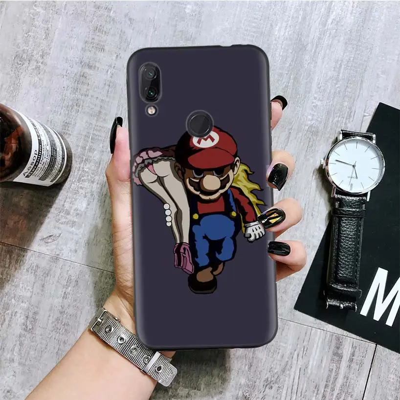 Супер Марио игра черная крышка чехол для телефона для Xiaomi Redmi Note фотоаппаратов моментальной печати 8 7 7S 7A 6 S2 GO K20 Pro 6A mi 6X 5X A1 CC 9 8 Coque - Цвет: BA150-2