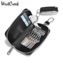 Брендовые кожаные многофункциональные мужские держатели ключей от автомобиля, органайзер, ключница, брелок, женские кошельки