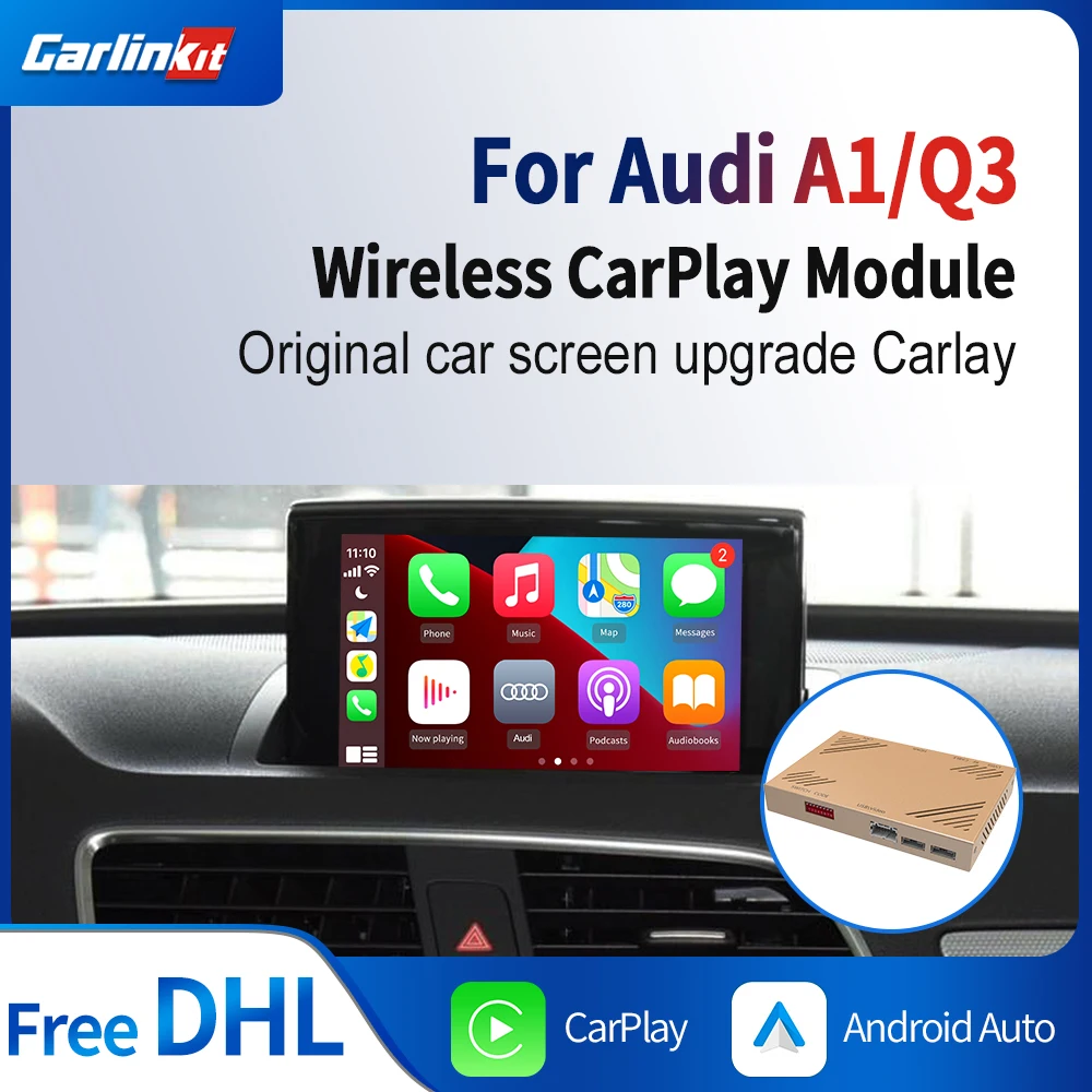 Автомобильный декодер Carlinkit 3 0 CarPlay/Android для AUDI Q3/A1 2011-2019 мультимедийный iPhone Android
