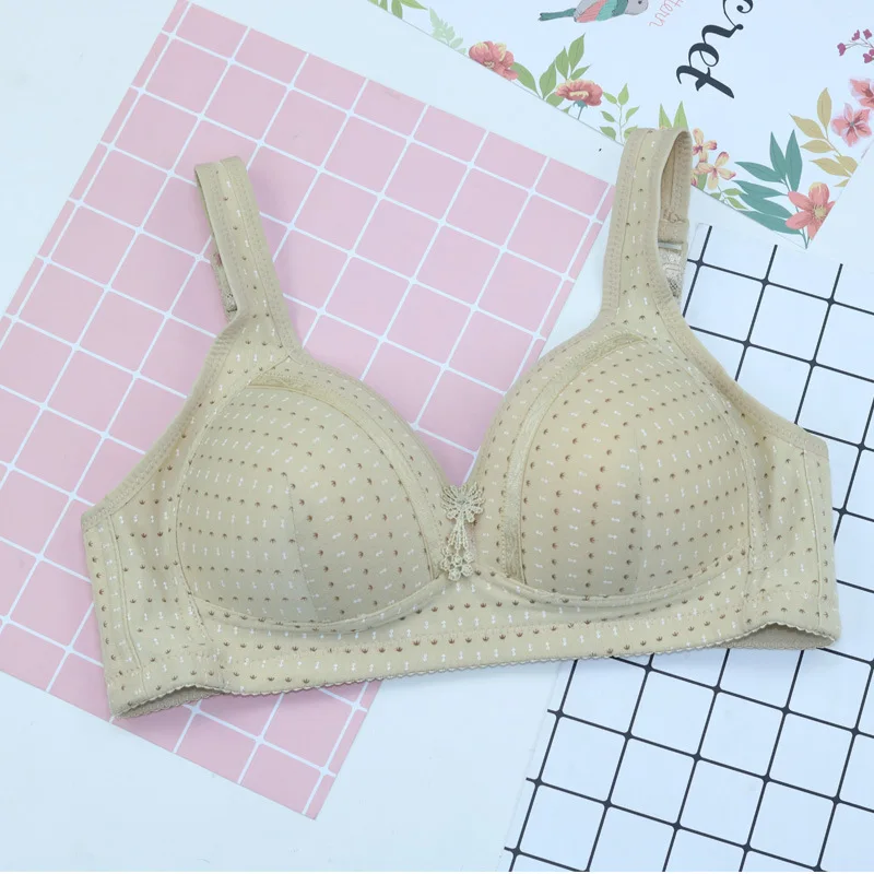 Bras for women 4 Hook plus large big size ladies super thin push up bralette gather lace sexy brassiere Thin Bra - Цвет: Хаки