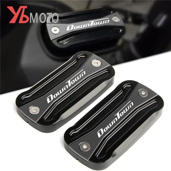 

2 Pieces MOTO Aluminum Front Brake Master Cover Fluid Reservoir Cap For KYMCO DT 125i 200i 300i 350i DOWNTOWN 125 200 300 350