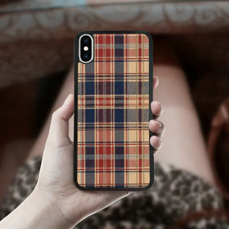 pattern 13 5,8 дюймов противоударный чехол для мобильного телефона с рисунком для iphone X XS чехол s цветной клетчатый цветочный - Цвет: pattern 13
