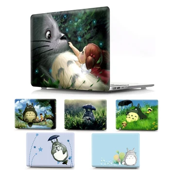 

Cute Anime Totoro Body Shell PC Hard Laptop Case for Macbook Air Pro Retina 11 13 15 Inch Touch Bar A1932 A1990 A1706 New Cover