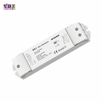 

DA1 1 Channel Constant Voltage DALI LED Dimmer 15A output PMW dimming Push Dim Multiple protection DC 12V -24V LED controller